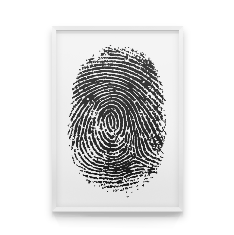 

Постер в рамке FINGERPRINT 50x70 см