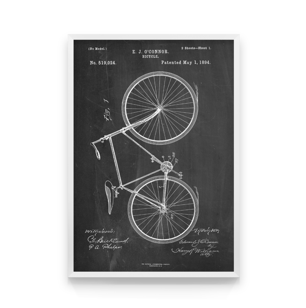 

Постер в рамке BICYCLE SCHEME 40x50 см