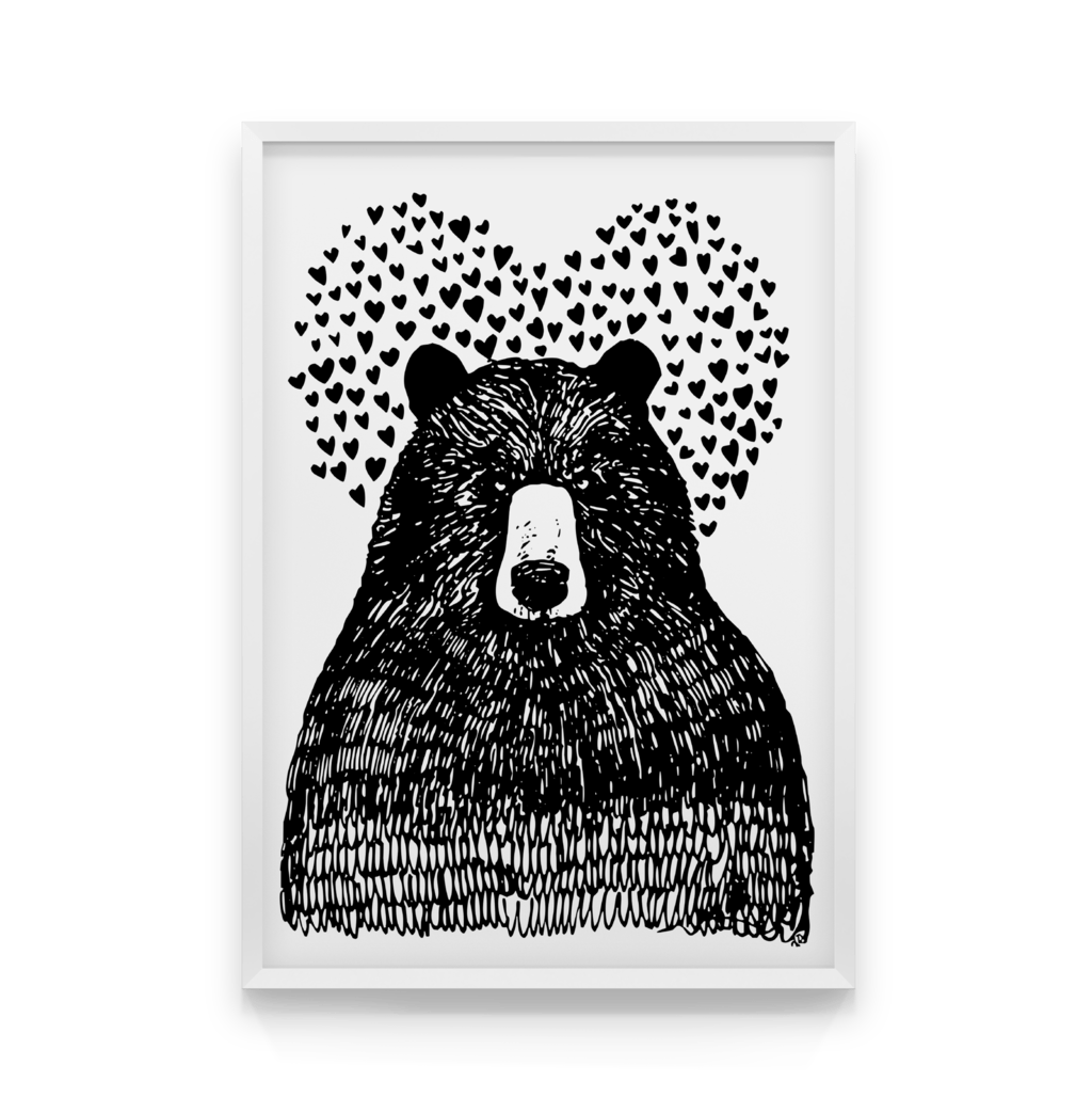 

Постер в рамке LOVELY BEAR 50x70 см