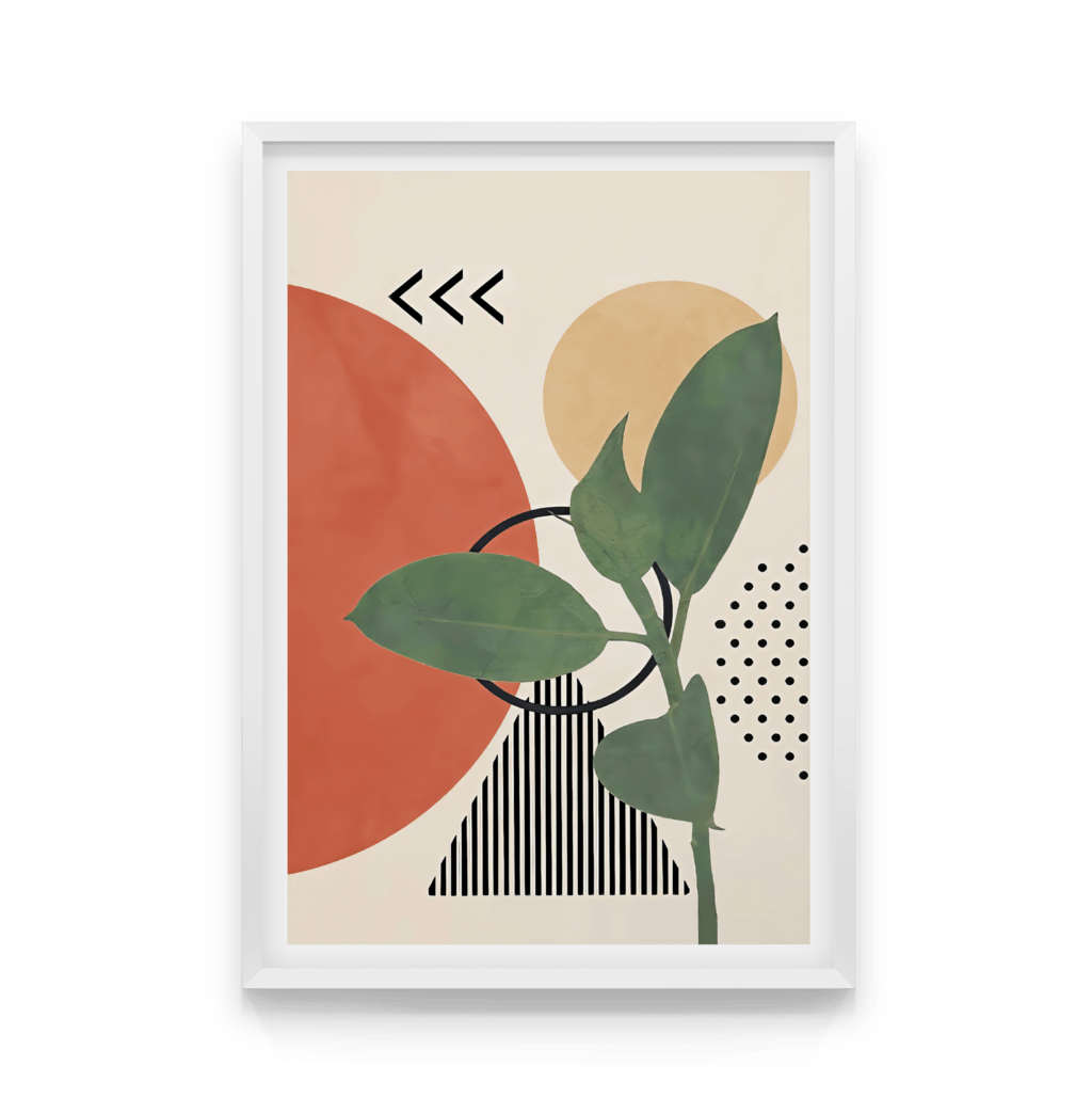 

Постер в рамке ABSTRACT LEAFS 50x70 см