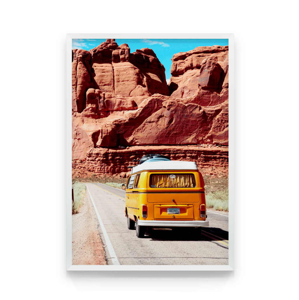 

Постер в рамке YELLOW BUS 50x70 см