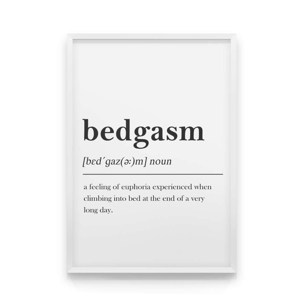 

Постер в рамке BEDGASM 50x70 см