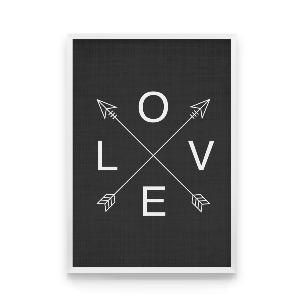 

Постер в рамке BLACK LOVE 50x70 см