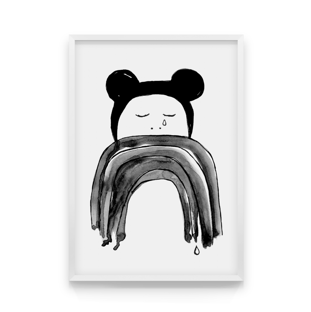 

Постер в рамке CRYING MINI 40x50 см