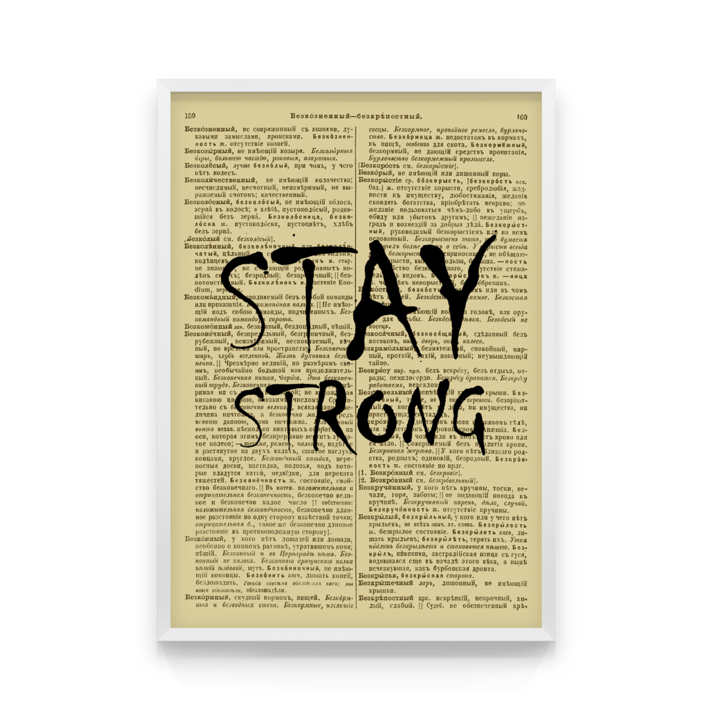 

Постер в рамке STAY STRONG 50x70 см