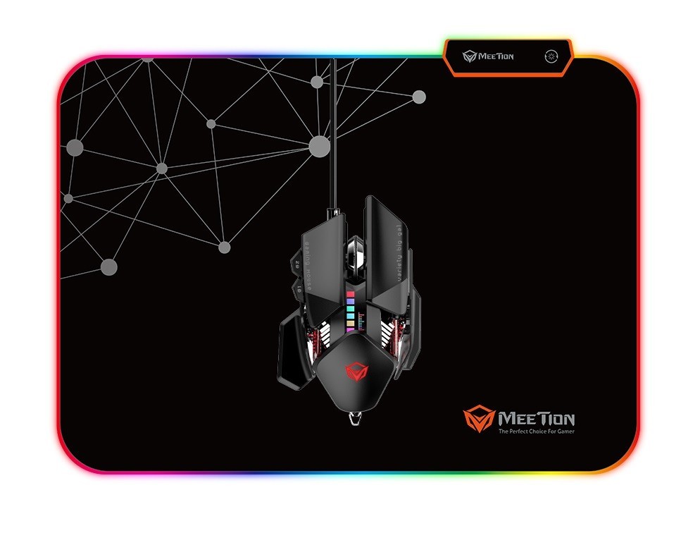 

Игровая поверхность MeeTion Backlit Gaming Mouse Pad RGB MT-PD