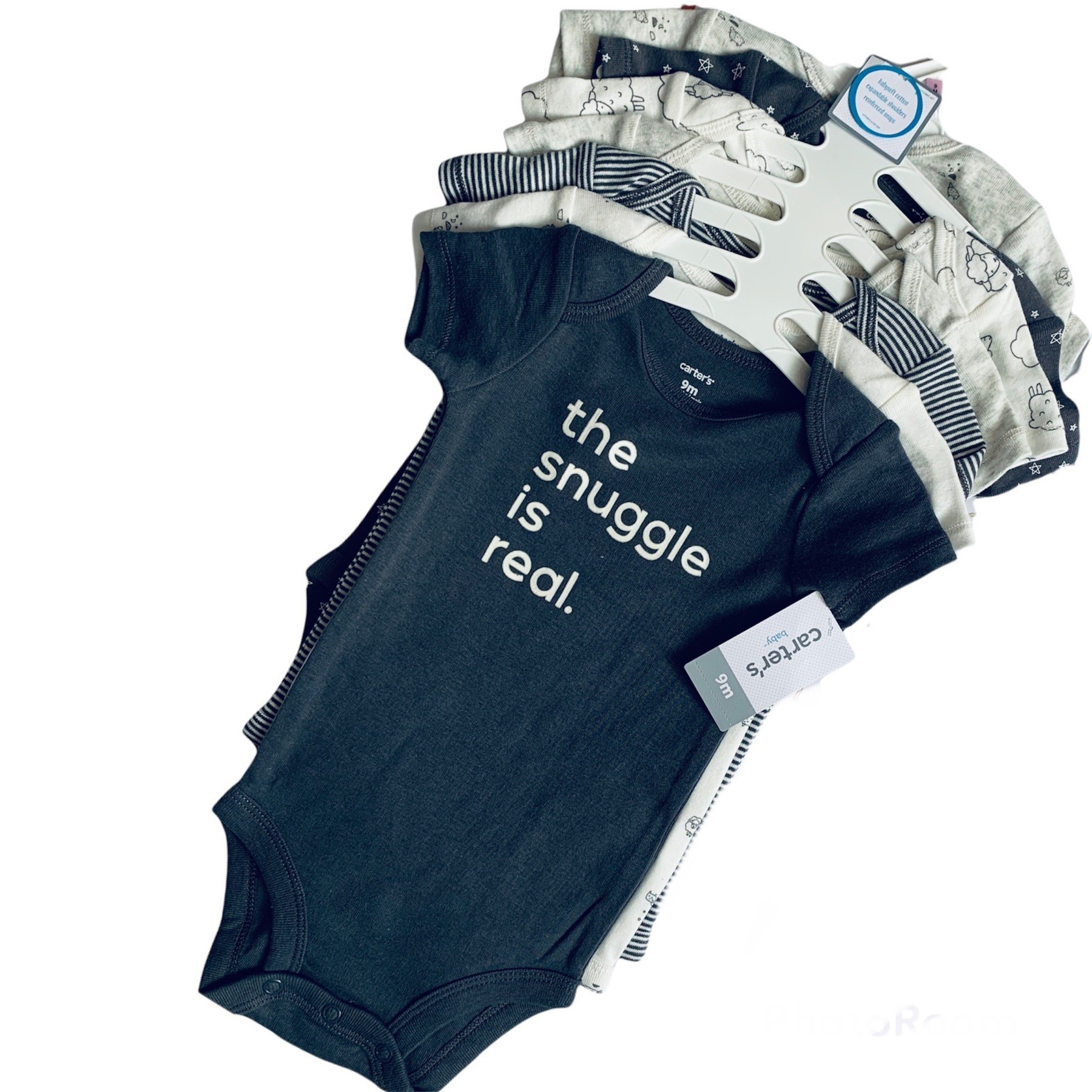 

Боди 7 шт Carters 9 мес 69-72 см Серый