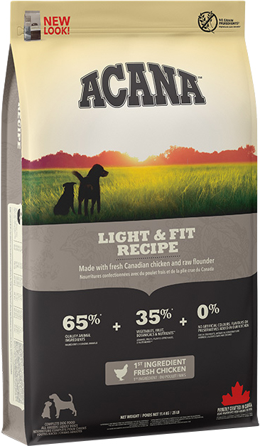 

Сухой корм для собак ACANA Light&Fit Recipe для всех возрастов всех пород 11.4 кг (a51211)