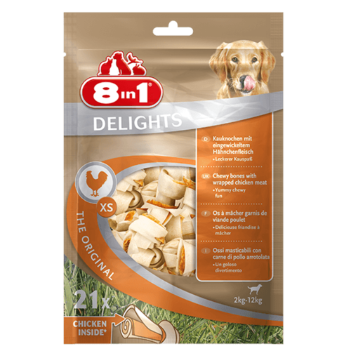 

Кость с куриным мясом "Delights Bone XS" 8 in 1 BGL-IN-101