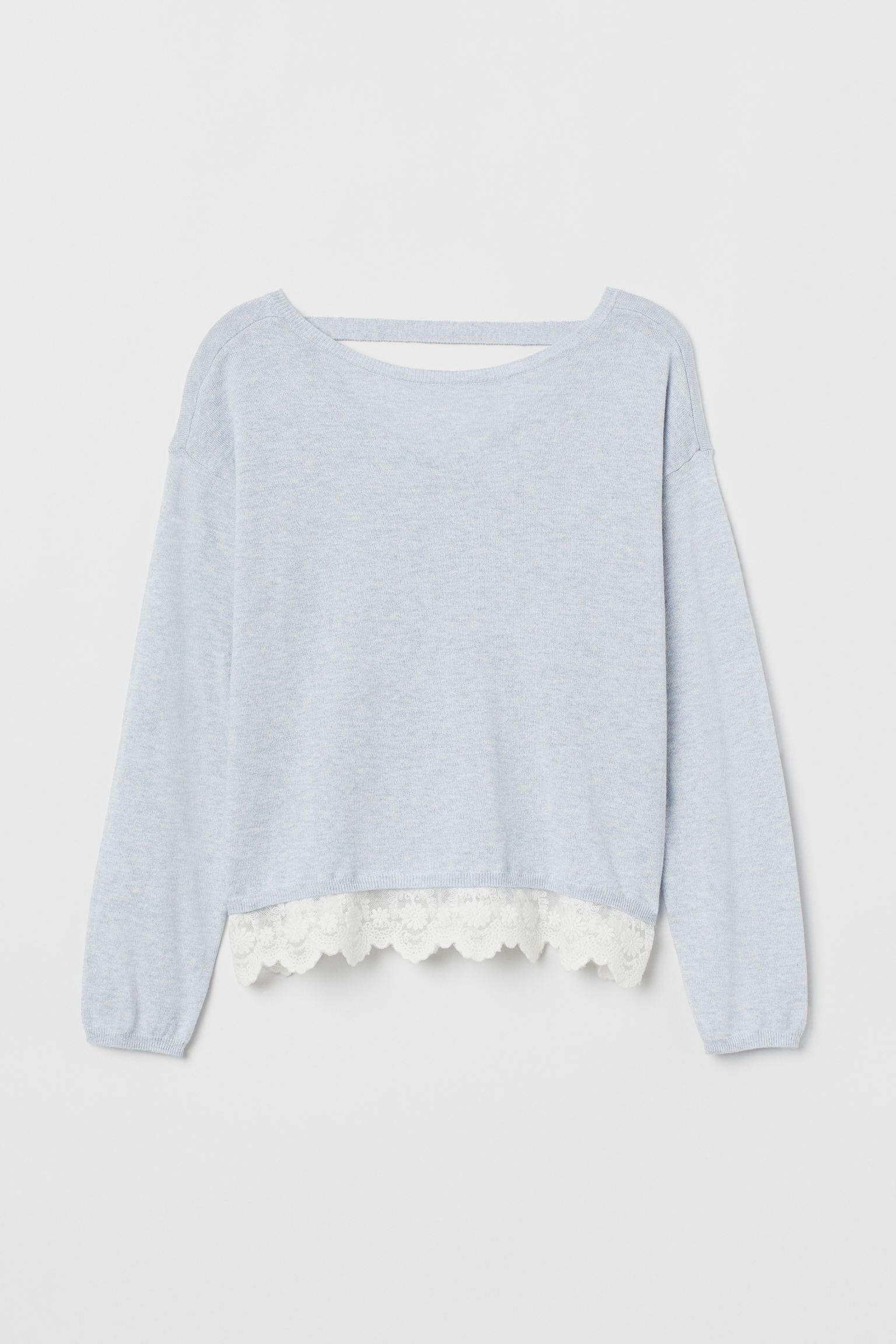 

Джемпер H&M 146 152см голубой меланж 912676117