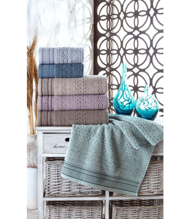 

Набор полотенец для лица Sikel Melina 50*90см махровые жаккардовые банные 6шт арт.ts-6001797