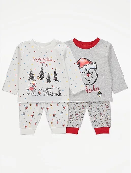 

Комплект пижам Georg Disney Winnie The Pooh Red Christmas 92-98 см 2шт разноцветные
