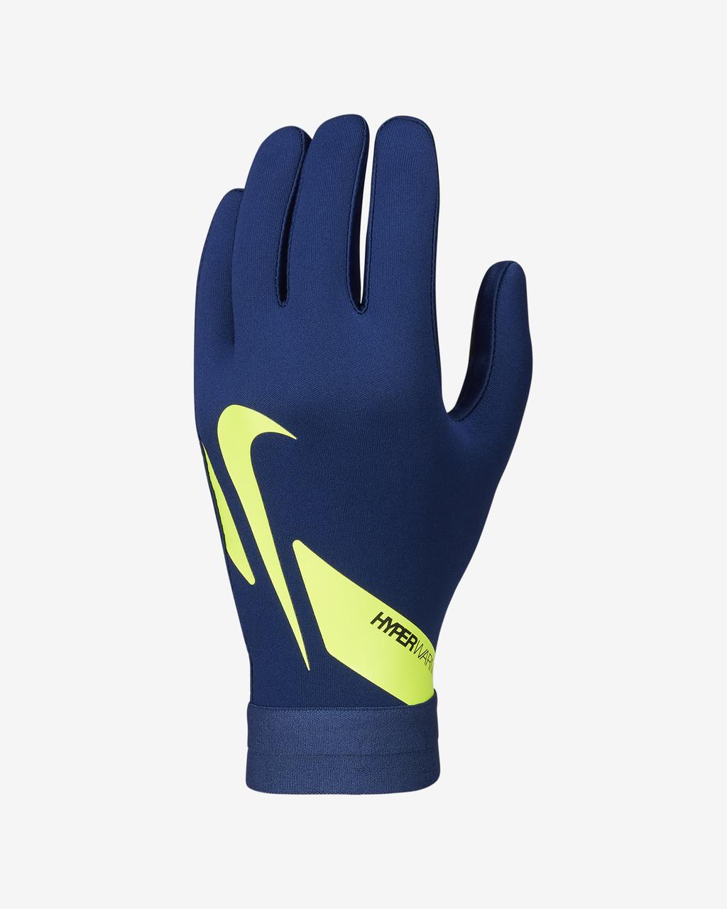 

Перчатки футбольные Nike Hyperwarm Academy Glove CU1589-493 Синий XL
