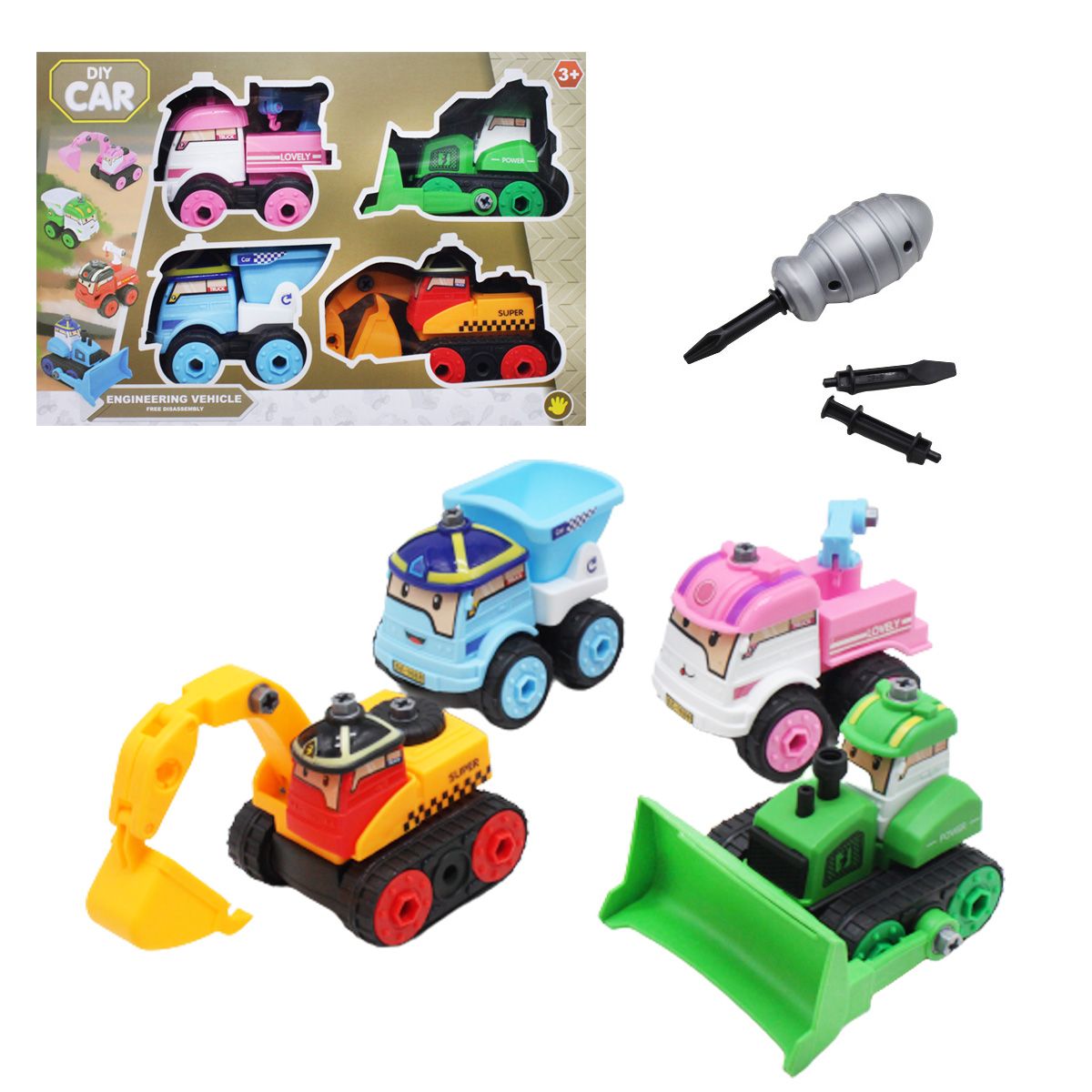 

Игровой набор машинок "Собери сам" (SZ1688-4A) Toys Factory