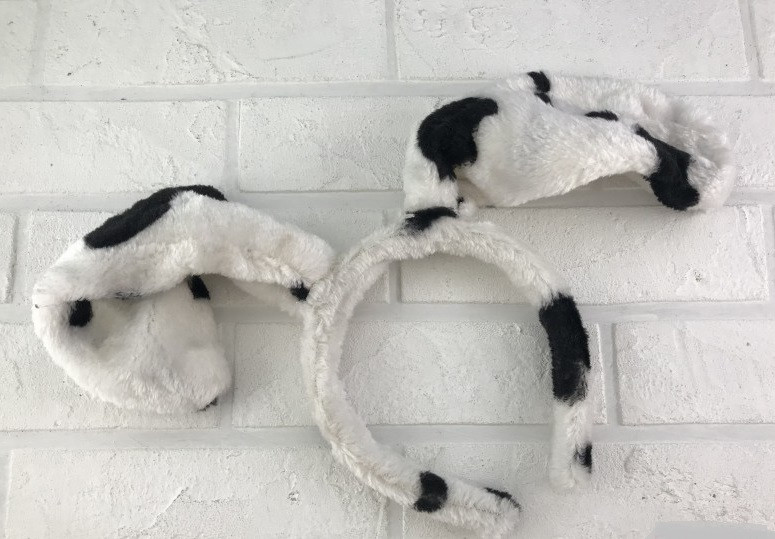 

Карнавальный обруч ушки плюшевые Собаки Далматинец (только по 12 штук), склад 1 шт.