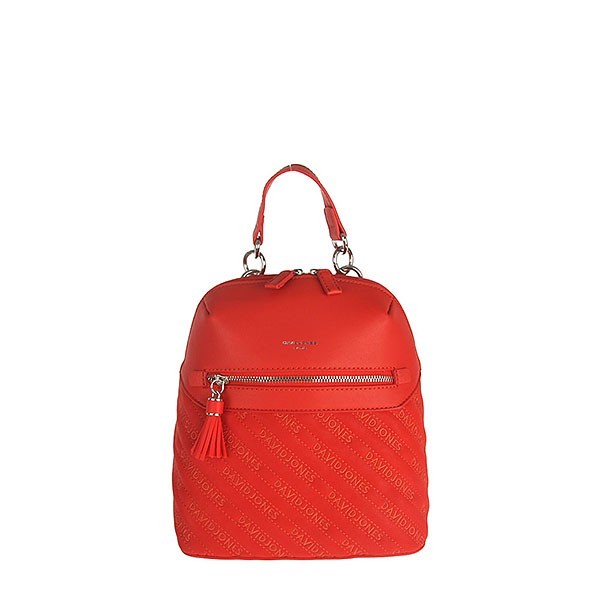 

Женский городской рюкзак из экокожи David Jones 6009-1 Красный