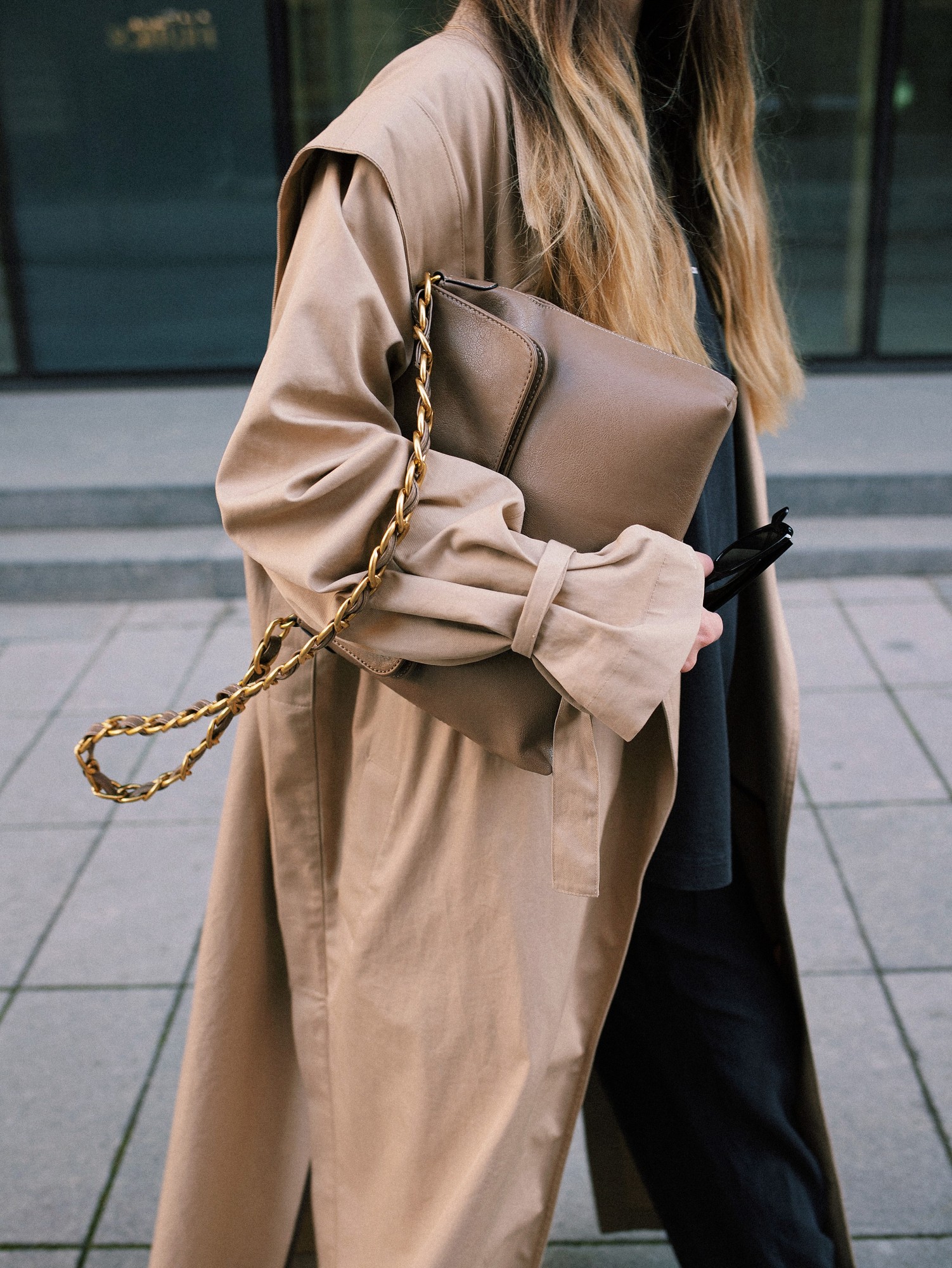 

Женская сумка Bagsmini Ange Nude Бежевая
