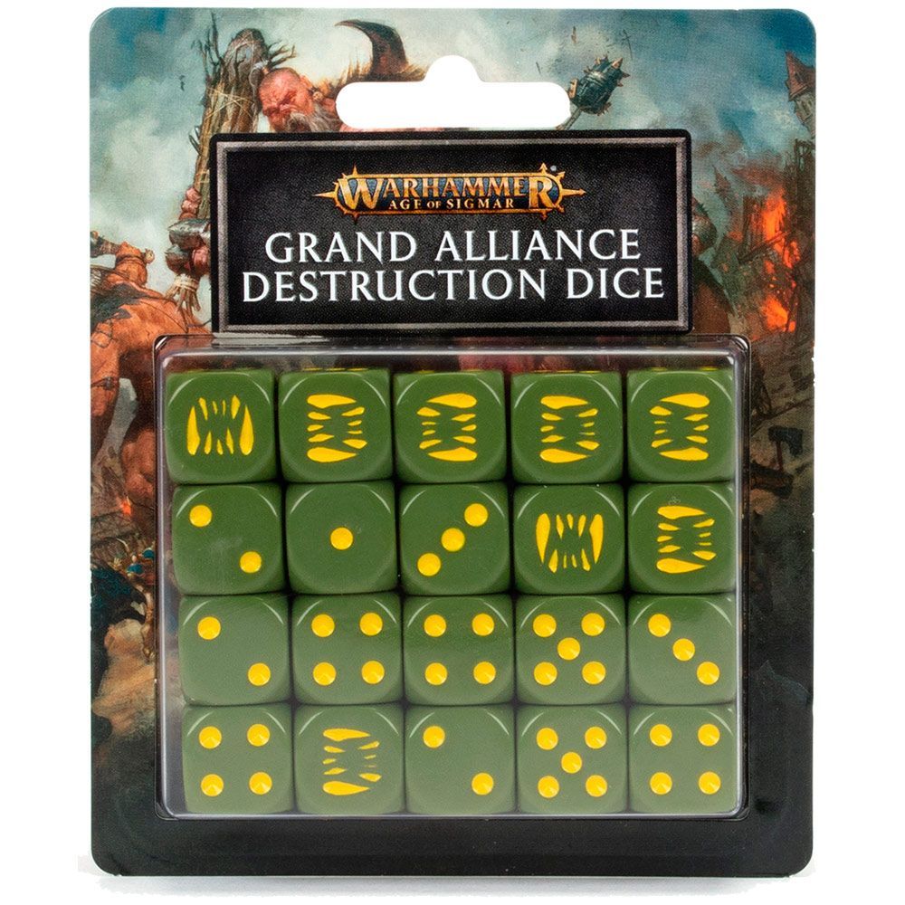 

Настольная игра Games Workshop AGE OF SIGMAR AOS: GRAND ALLIANCE DESTRUCTION DICE SET (99220299089) (5011921143894)