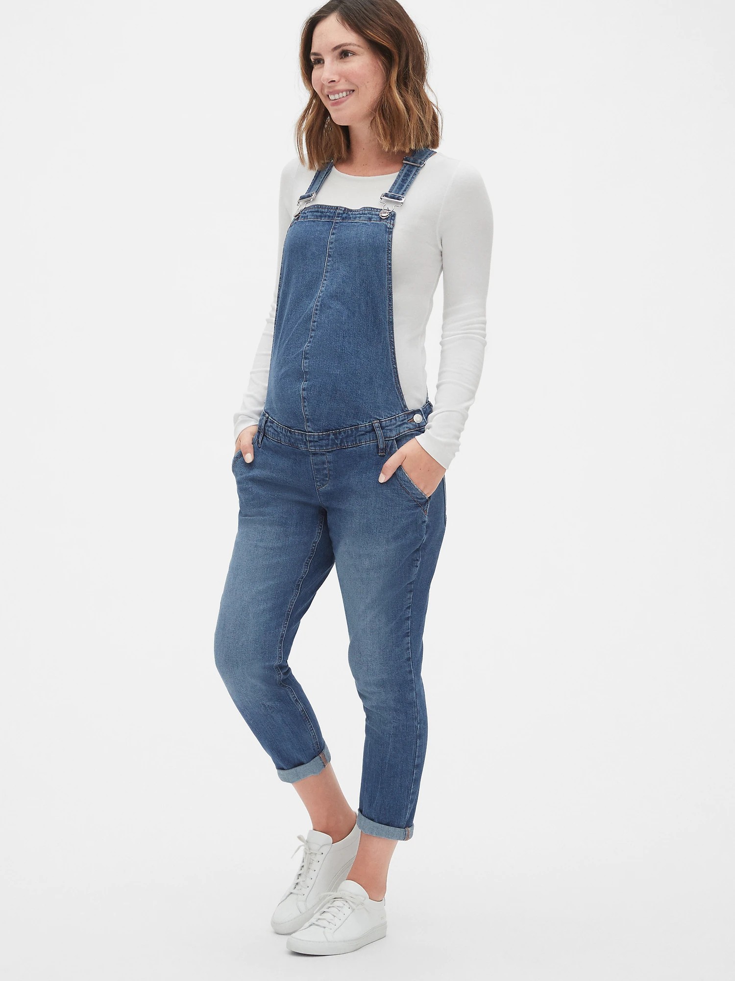 

Комбинезон для беременных джинсовый Gap 861822721 L Синий