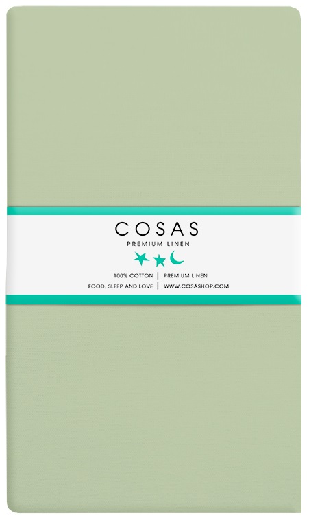 

Простынь на резинке Cosas 90х200 + 20 см Olive