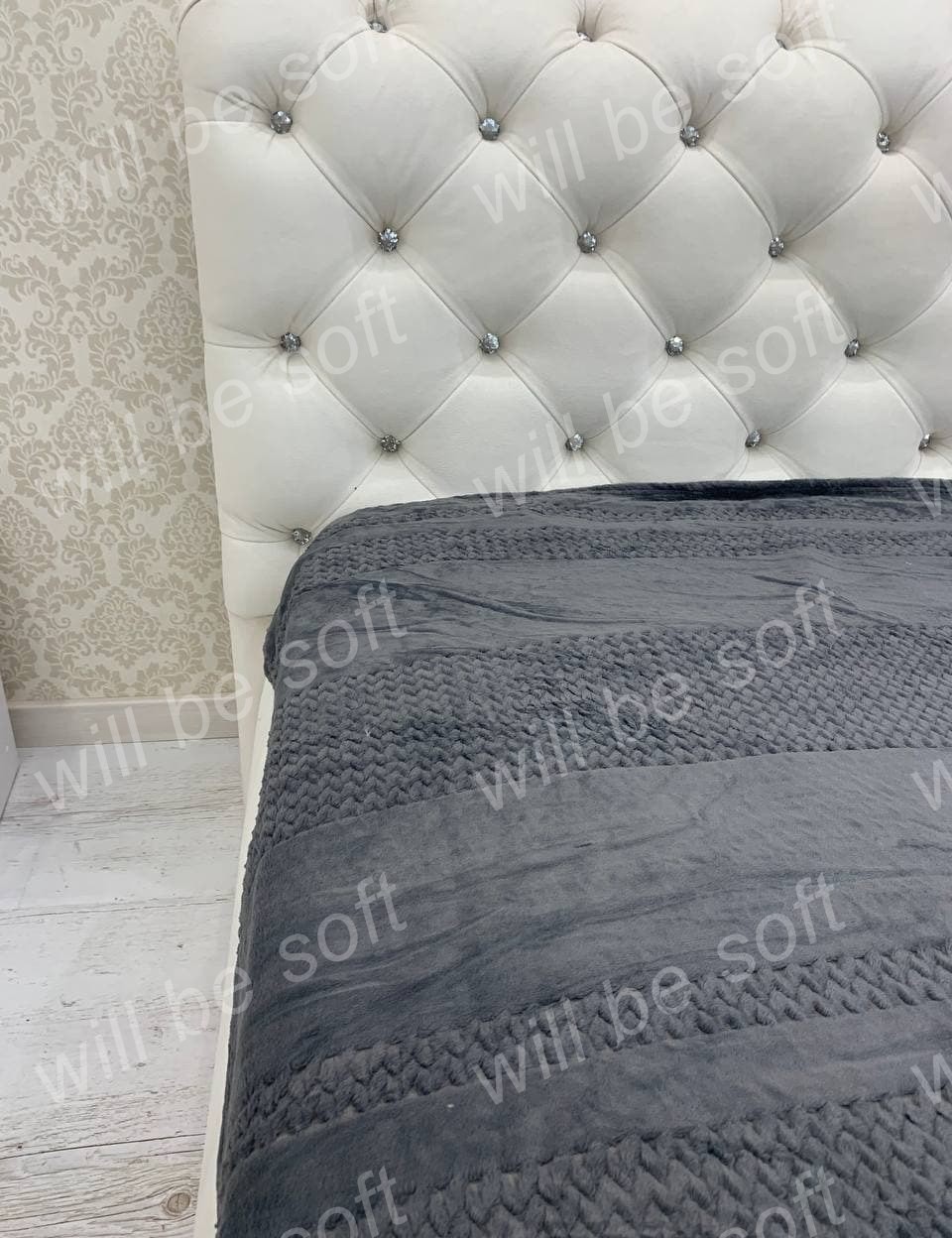 

Плед Colorful Home Евро 220 Х 240 см Графитовый 936