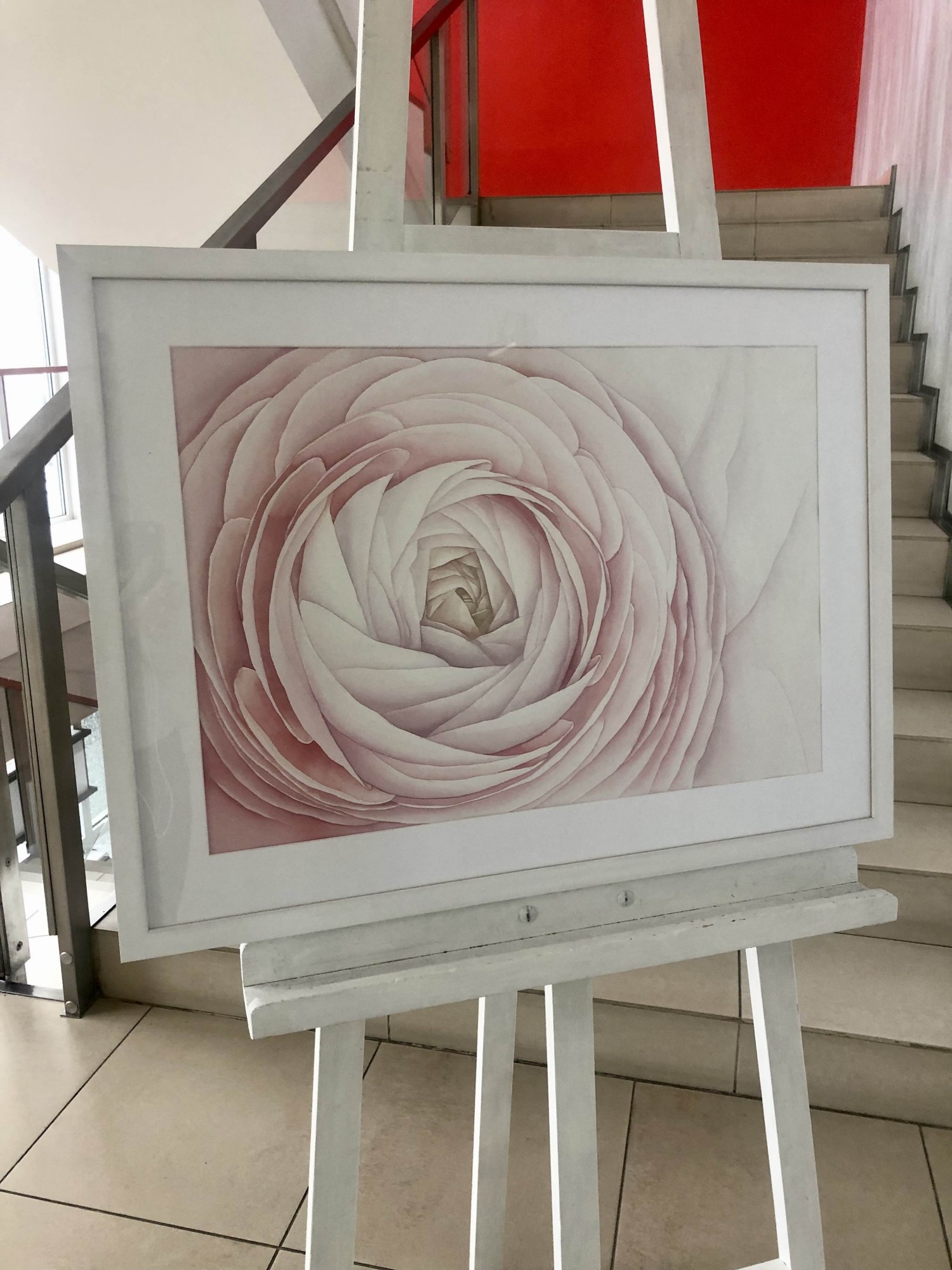 

Картина "Китайская роза 1" живопись 700х530мм (акварель) Frames Posters Decor