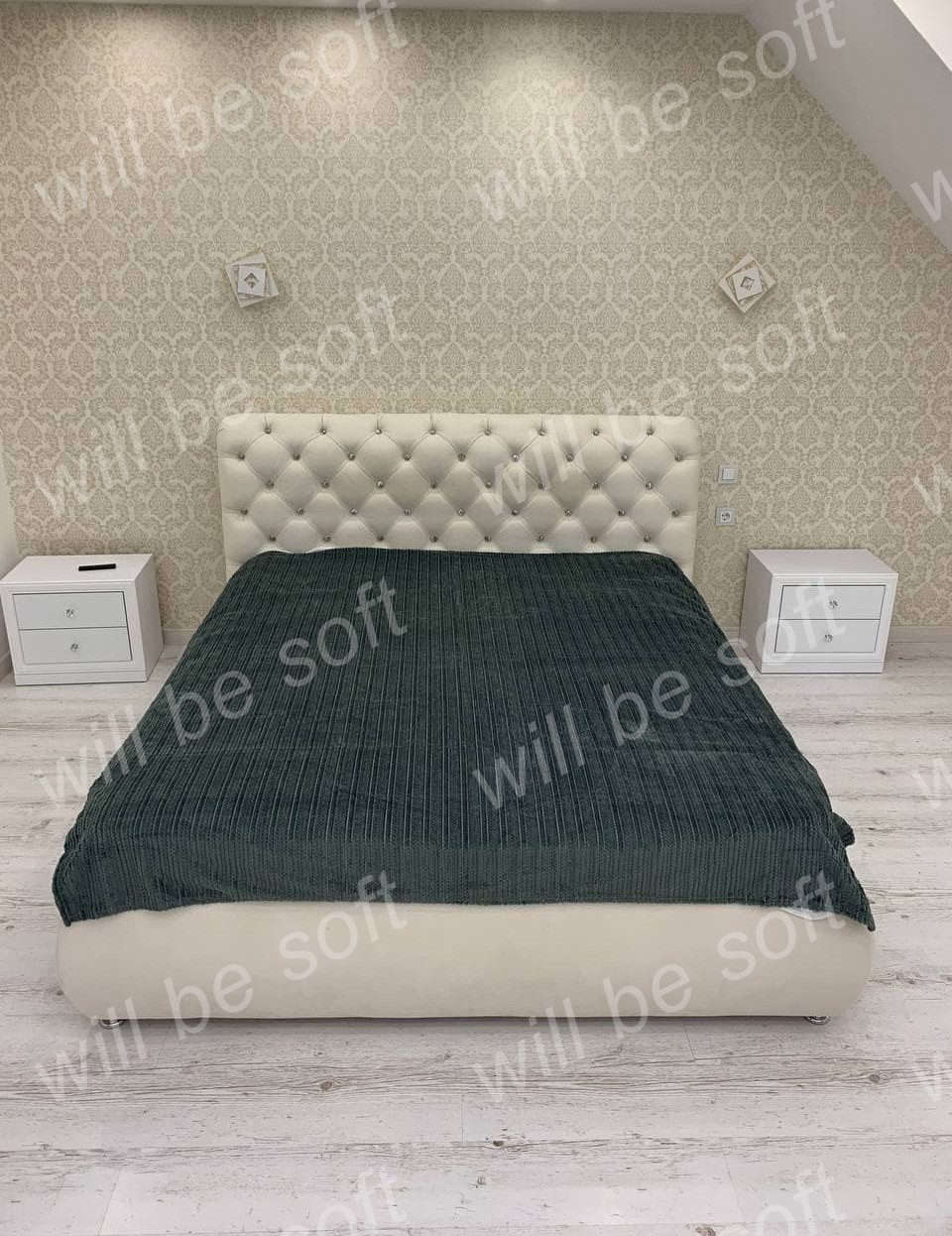 

Плед Colorful Home Евро 200 Х 230 см Серый с Синим 937