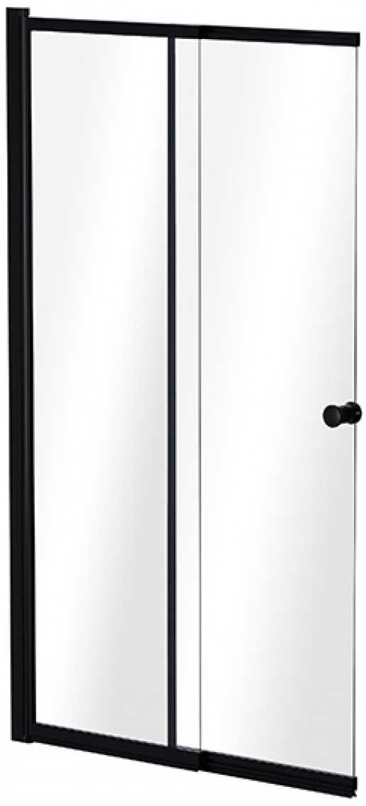 

Шторка для ванны BESCO Easy Slide Black 2S 100x150 Clear Matt Black