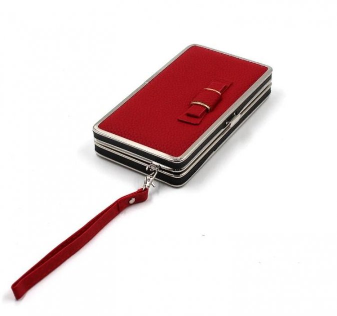 

Кошелек женский Baellerry n1228 красный с ремешком