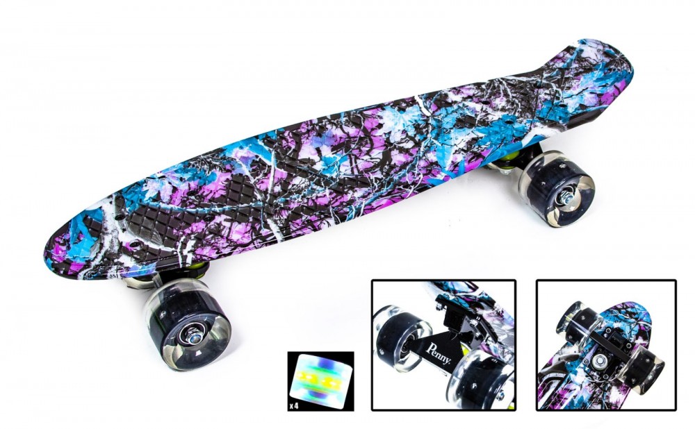 

Penny Board "Фиолетовый Лес" Светящиеся колеса
