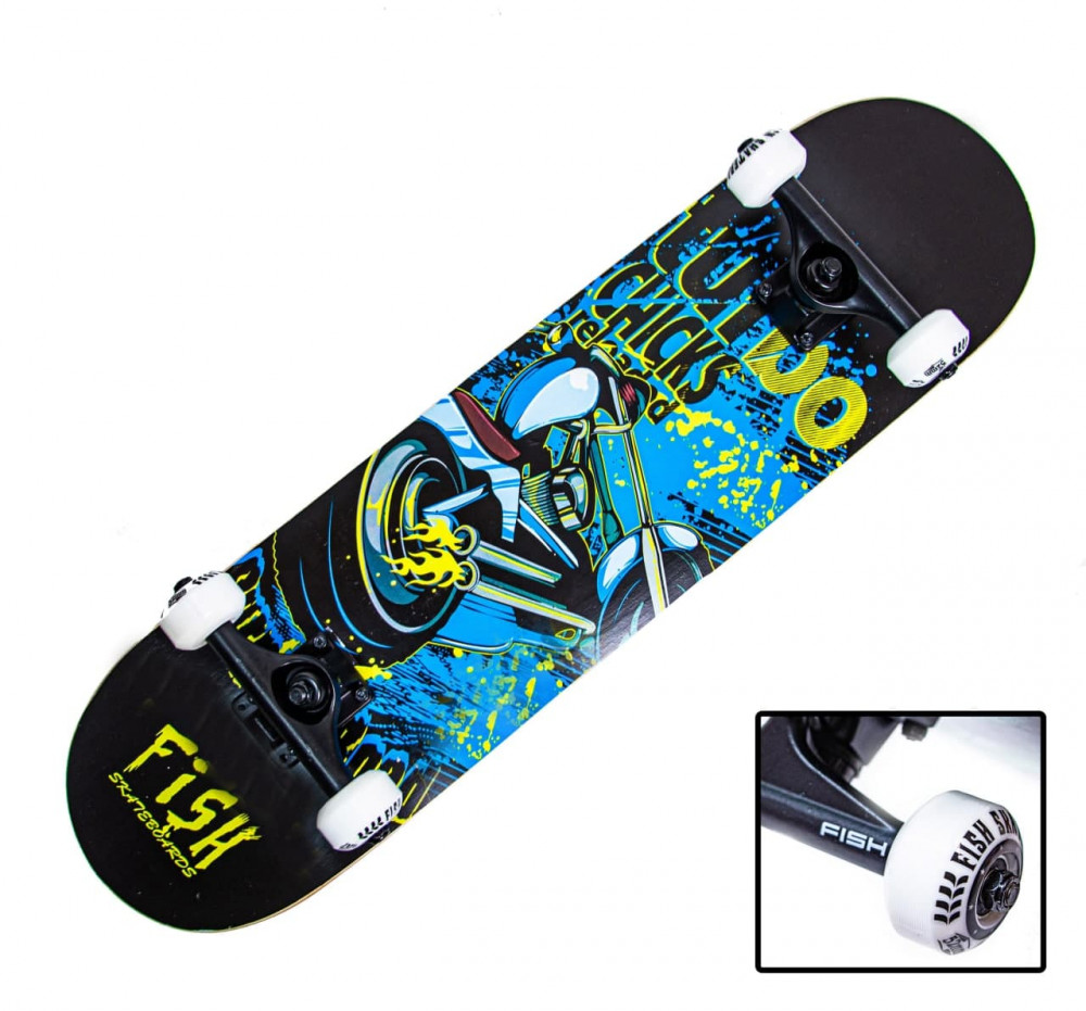 

СкейтБорд деревянный от Fish Skateboard "Turbo"