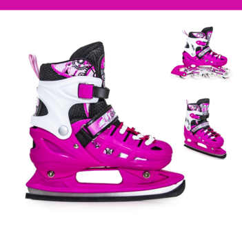 

Комплект коньки-ролики 2 в 1 SCALE SPORT PINK,размер 29-33(11867)