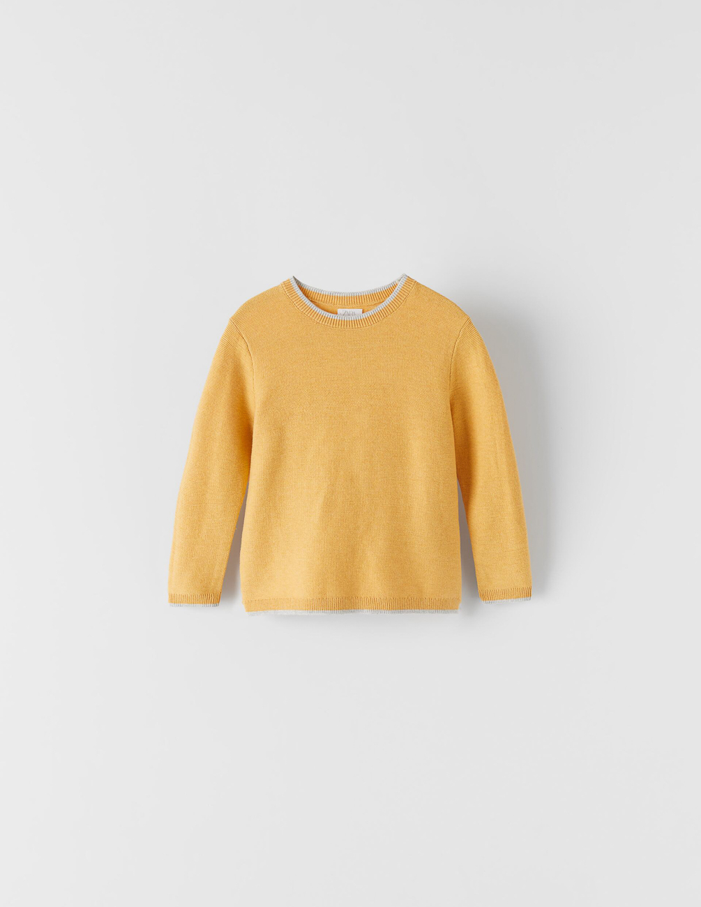 

Свитер Zara ДМ005758 (1018/510/310) цвет желтый 98