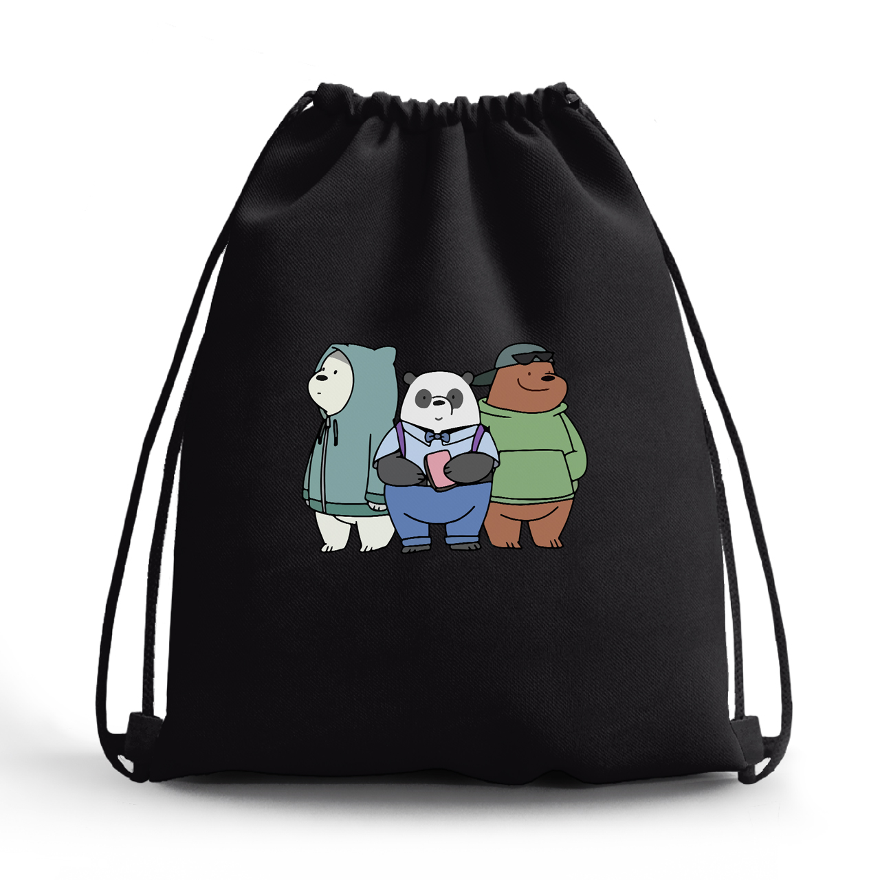 

Сумка для обуви Вся правда о медведях (We Bare Bears) (10428-2898-1) Бежевая