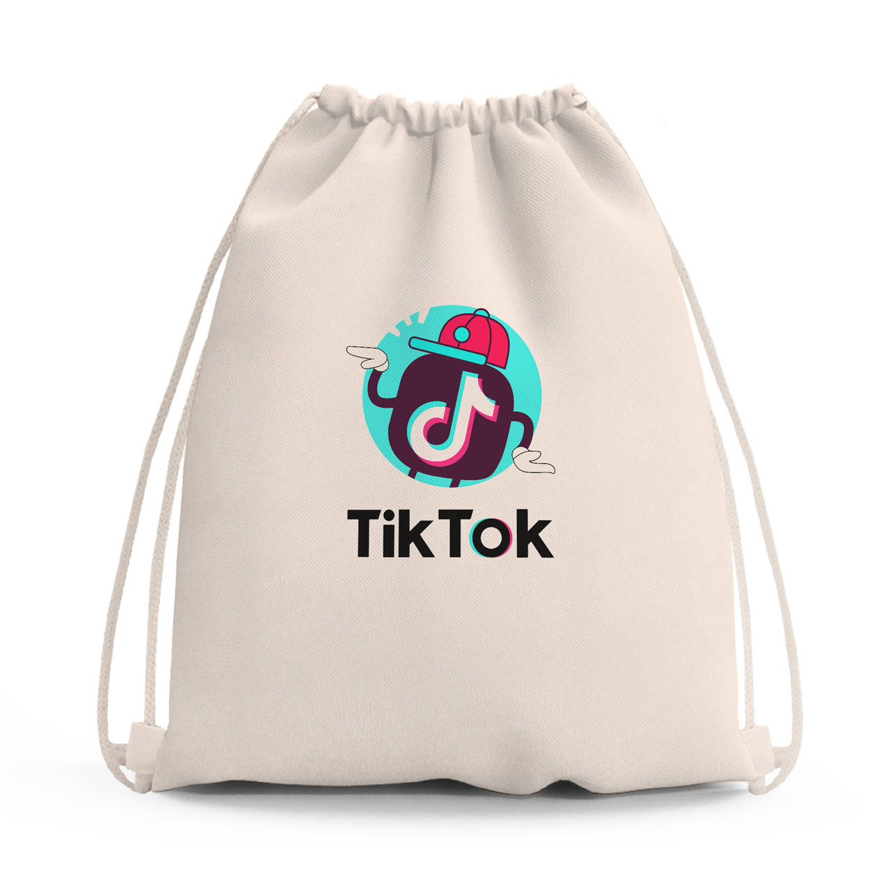 

Сумка для обуви лайк котик (TikTok) (10428-1712-1) Бежевая
