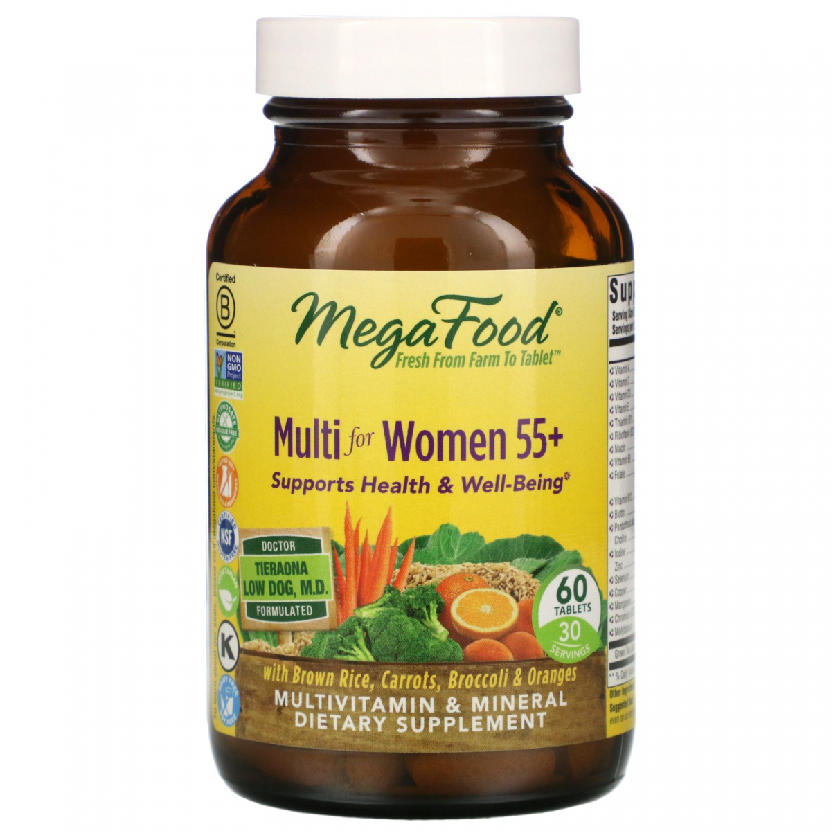 

Витамины для женщин 55+ MegaFood (Multi For Women) 60 таблеток