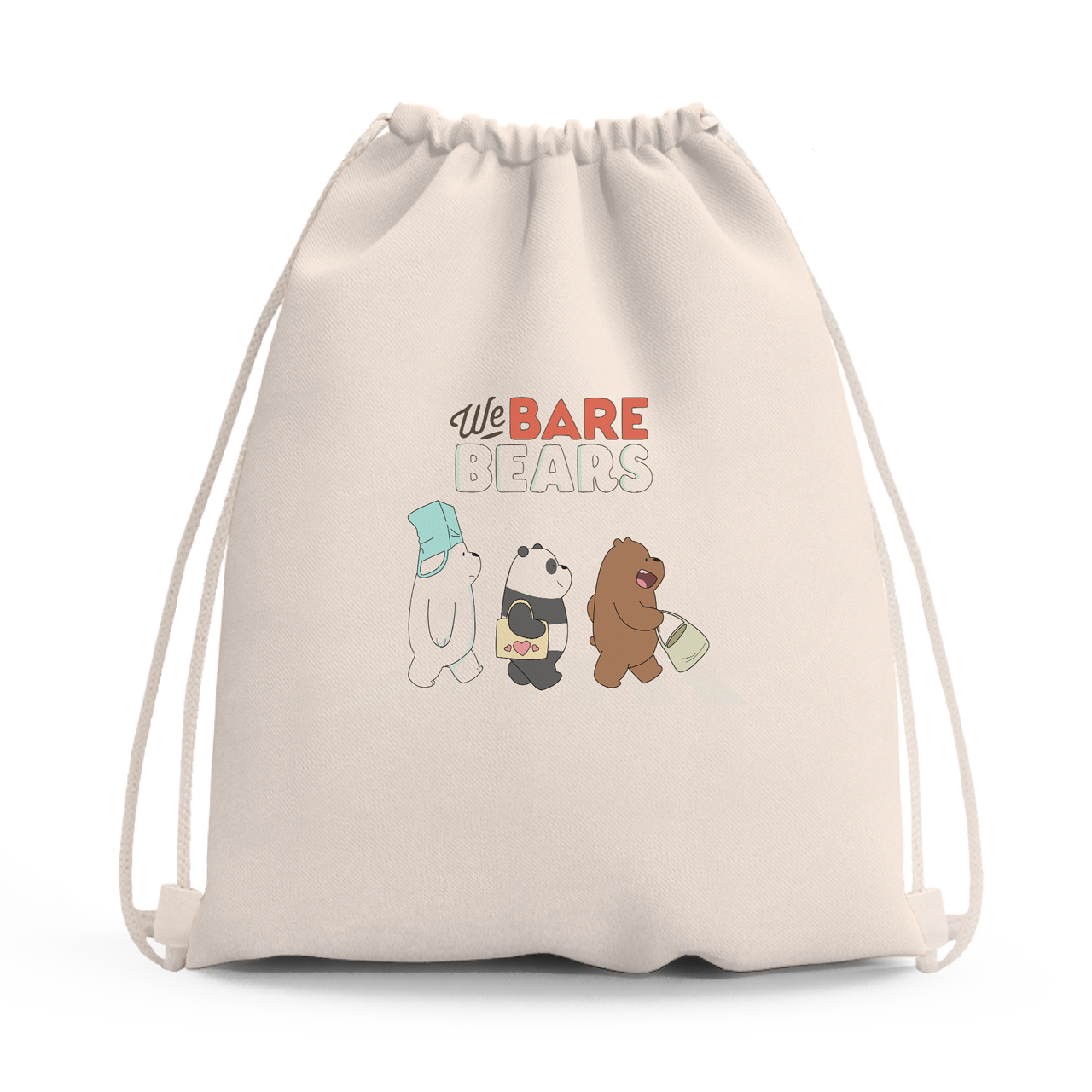 

Сумка для обуви Вся правда о медведях (We Bare Bears) (10428-2666-2) Чёрная