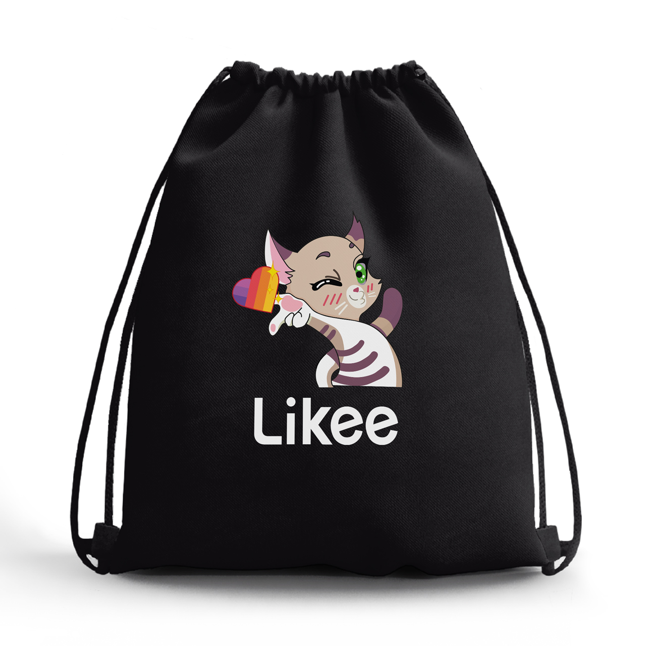 

Сумка для обуви Лайк Котик (Likee) (10428-1032-2) Чёрная