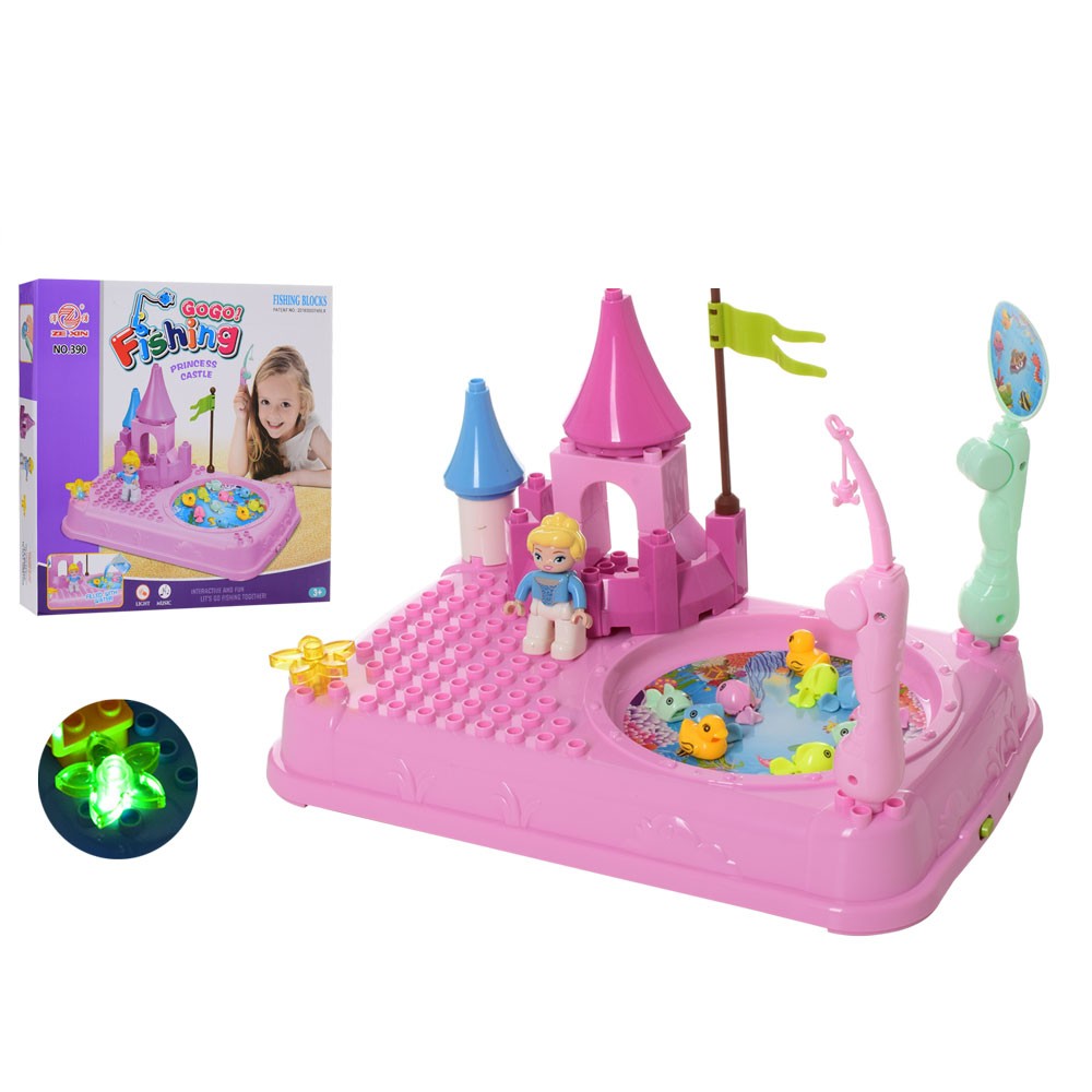 

Игровой набор Toysi Конструктор + музыкальная рыбалка Замок роовый