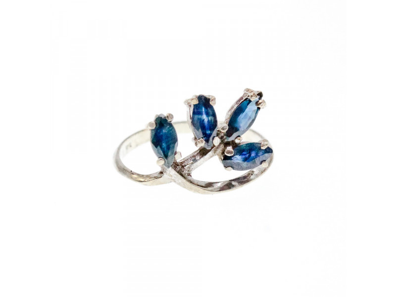

Серебряное кольцо с сапфирами Желание Натуральный Sky Jewelry 002735