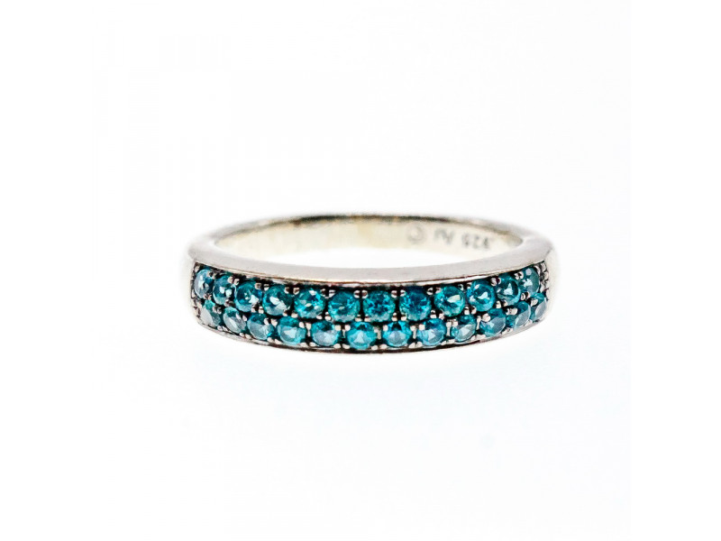 

Серебряное кольцо с камнями турмалин параиба Натуральный Sky Jewelry 002621