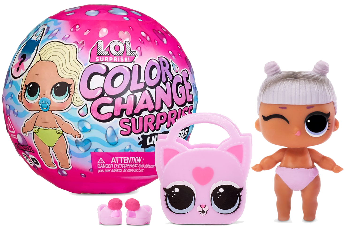 

Кукла L.O.L. Surprise! Color Change Lil Sisters ЛОЛ Сюрприз Сестрички Шар меняет цвет 576327