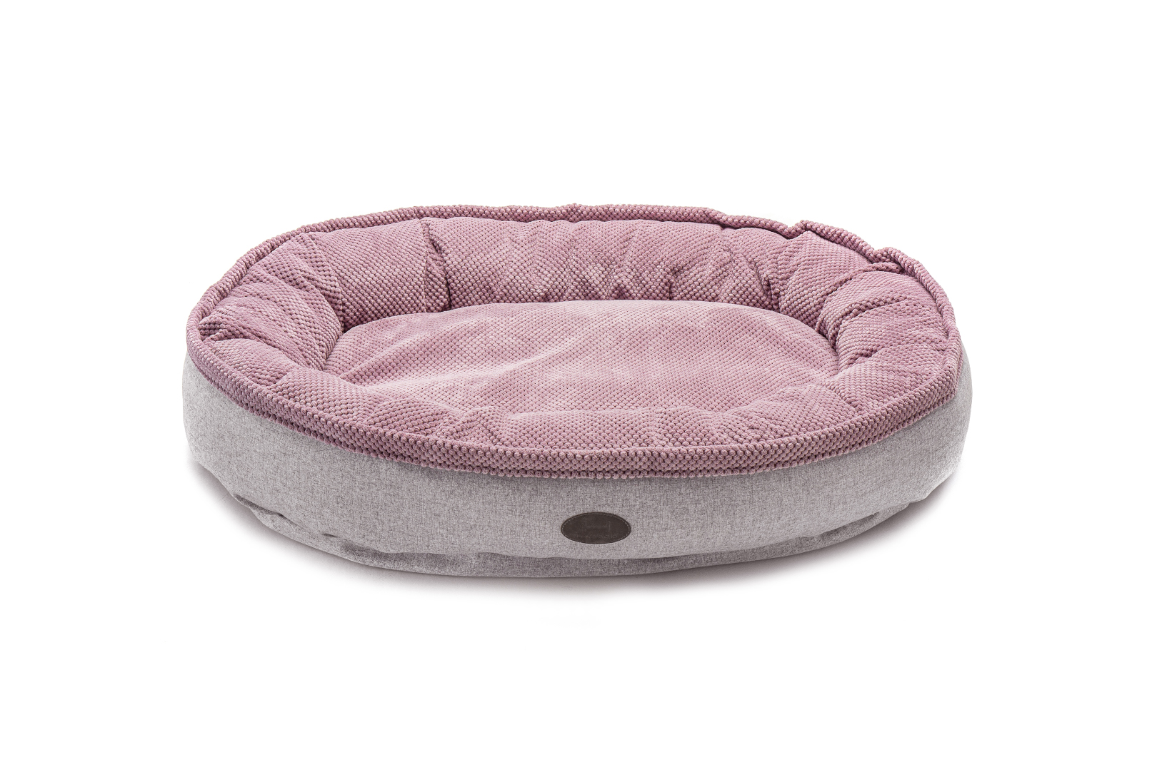 

Овальный лежак розовый Donut Soft Touch Pink XL 110х80х23 см Harley & Cho BGL-HL-1001