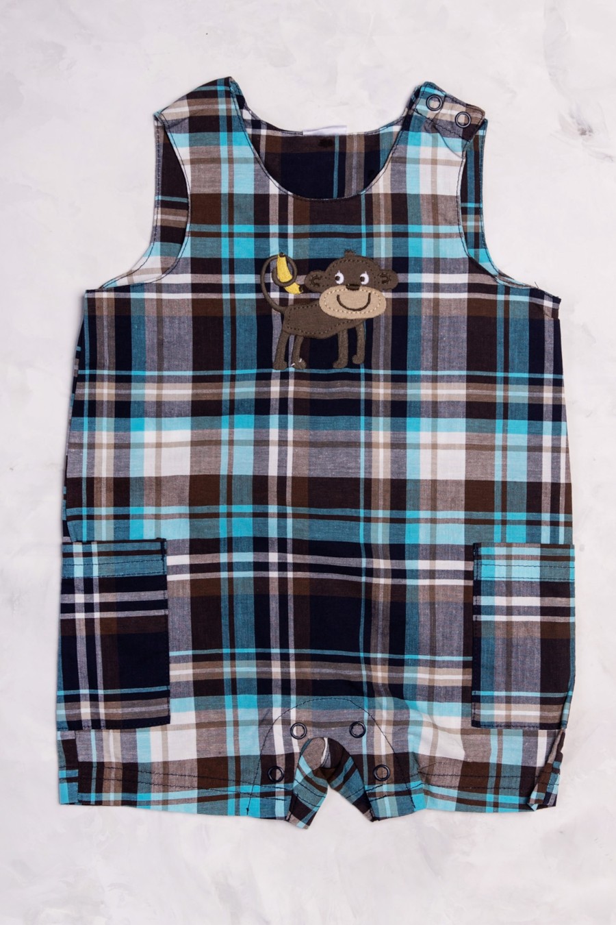 

Песочник Carter’s 68(см) Синий-Коричневая клетка (56029)