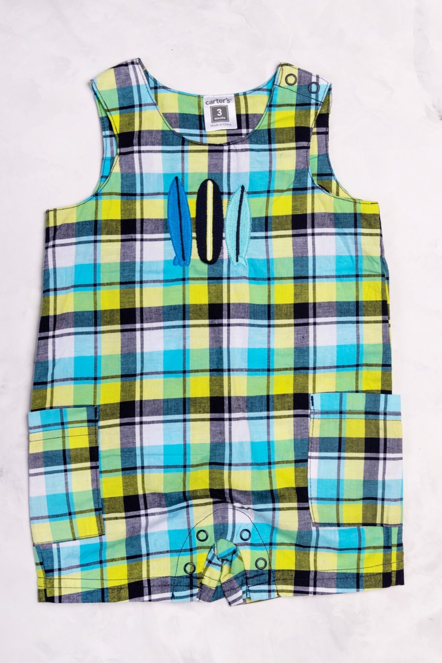 

Песочник Carter’s 62(см) Голубой-Жёлтый микс (56030)