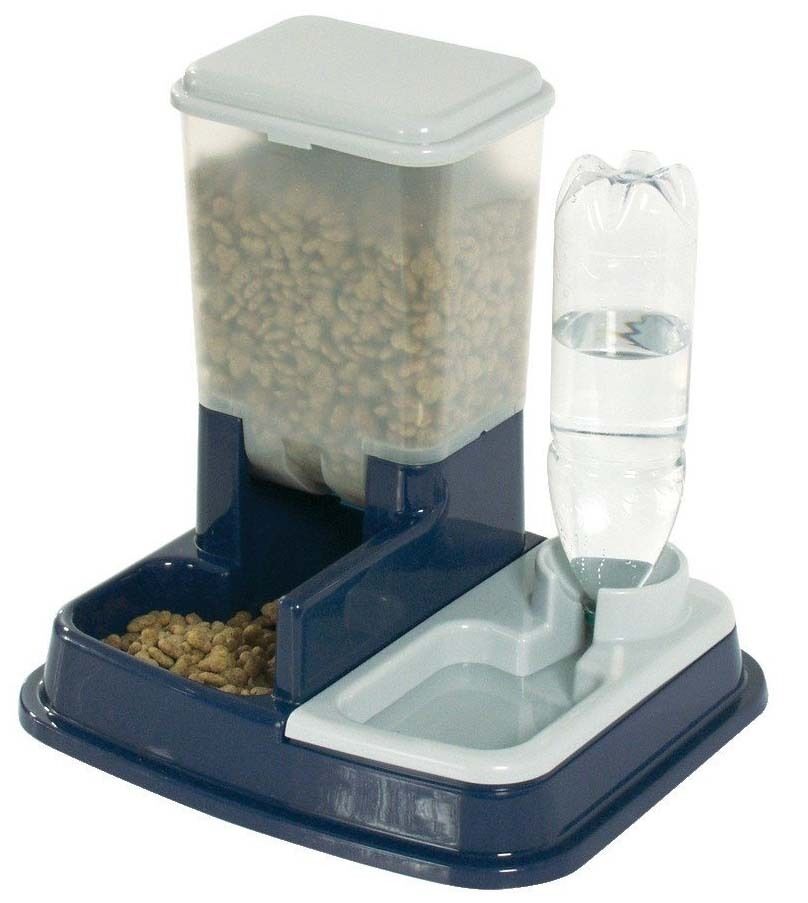

Поилка + кормушка на подставке для собак и котов WATER+FEED BOWL Flamingo BGL-KF-634