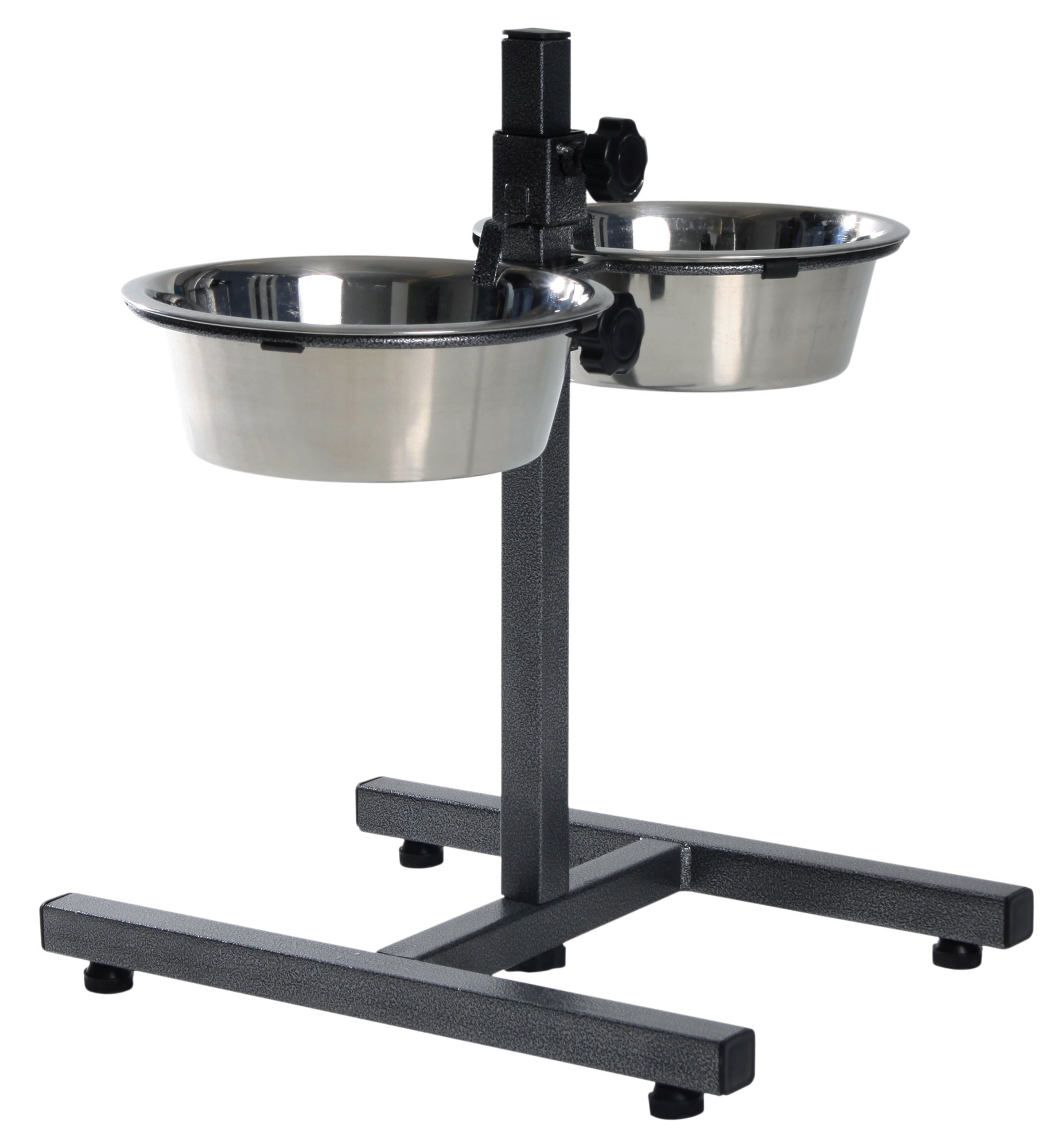 

Стойка с двумя хромированными мисками Dog Bar 4,7 л, высота до 60 см Trixie BGL-TX-1210