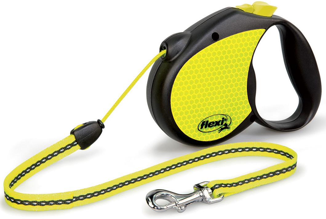 

Поводок - рулетка для собак 5 м трос до 20 кг flexi New NEON Cord Leash Flexi BGL-FL-125