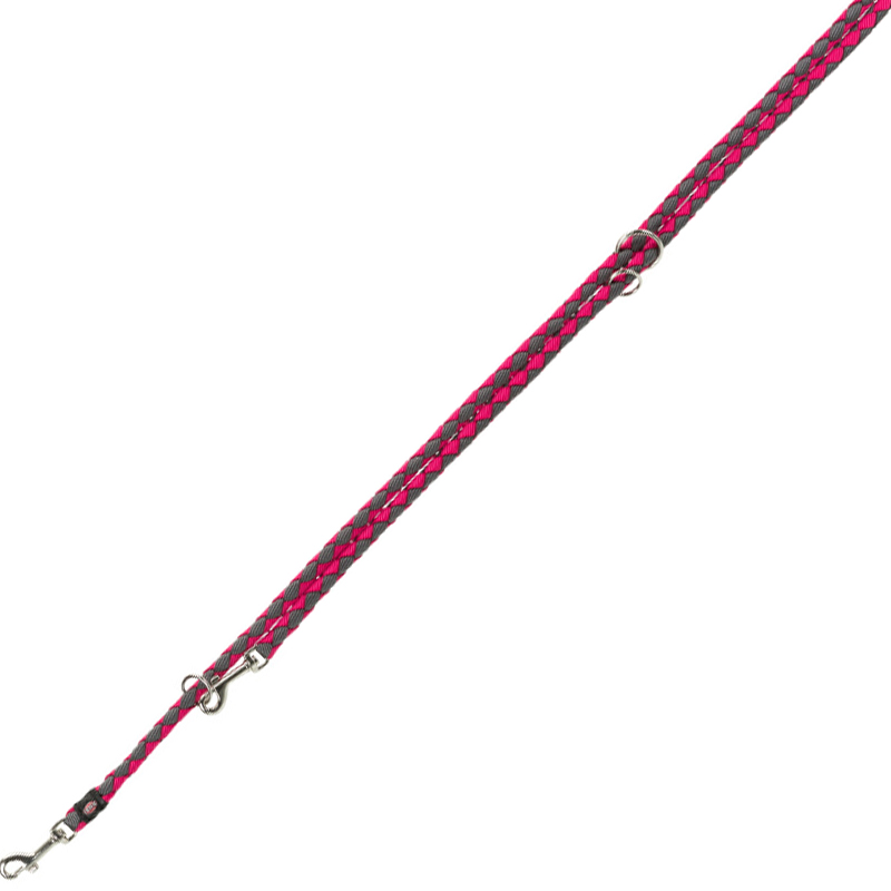 

Поводок-перестежка для собак Cavo Adjustable Leash S–M: 2.00 м/12 мм фуксия-графит Trixie BGL-TX-2387