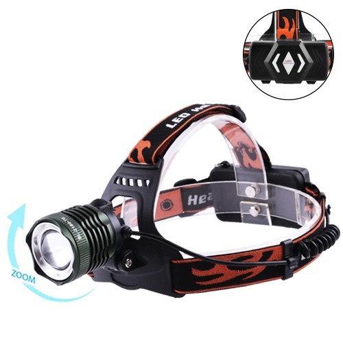 

Фонарь налобный Police 2189-T6, ЗУ micro USB, 2x18650, zoom, Box